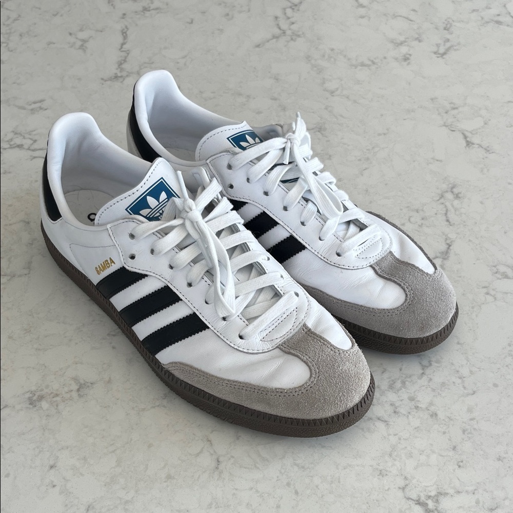 Adidas Samba White and Black Men's Shoes